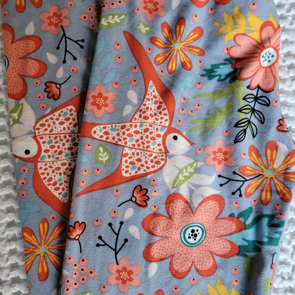Agnes & Dora Bird Floral Patterned Leggings - Multicolor XS - Picture 3 of 5